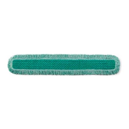 Rubbermaid Commercial Rubbermaid HYGEN 48" Microfiber Dust Pads W/ Fringe, Green - RCPQ449 FGQ44900 GR00